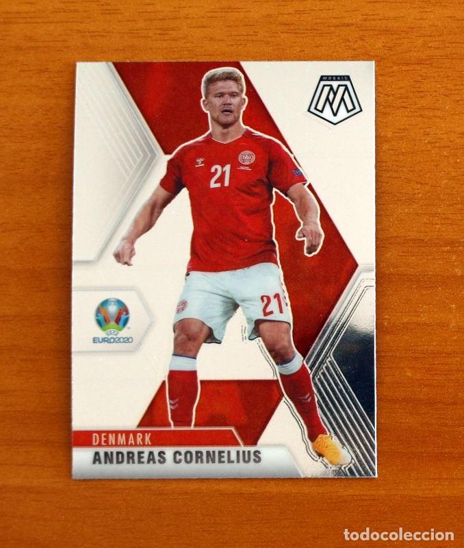 Cromos de f&uacute;tbol: Dinamarca-Denmark - N&ordm; 34 Andreas Cornelius - UEFA Euro 2020 - Panini - MOSAIC