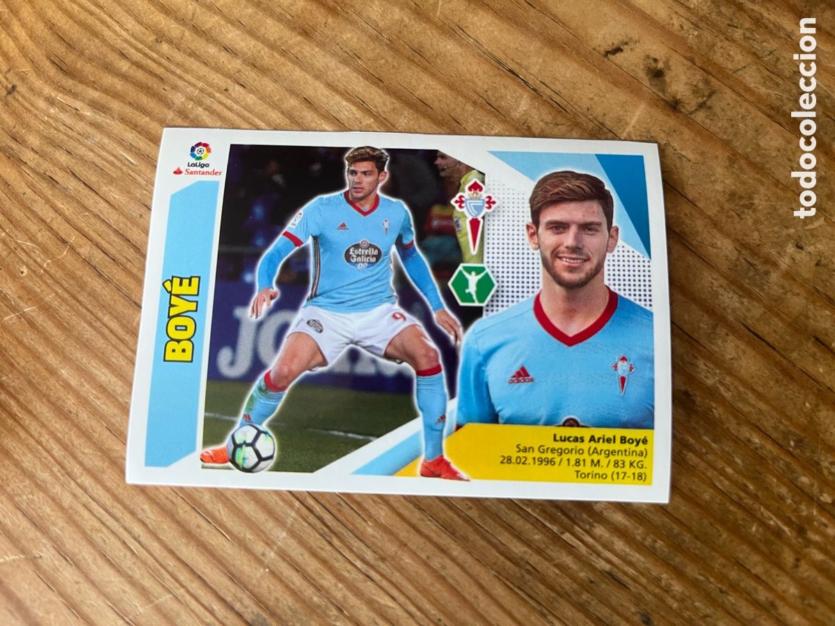 Cromos de f&uacute;tbol: CROMO ESTE MERCADO INVIERNO 2017 2018 NUEVO SIN PEGAR # 13 BOYE CELTA VIGO