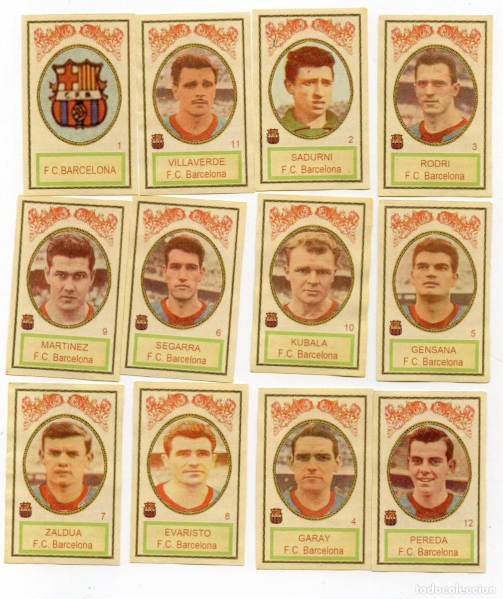 Cromos de f&uacute;tbol: BARCELONA 1961, DE AZAFRANES EL BARCO