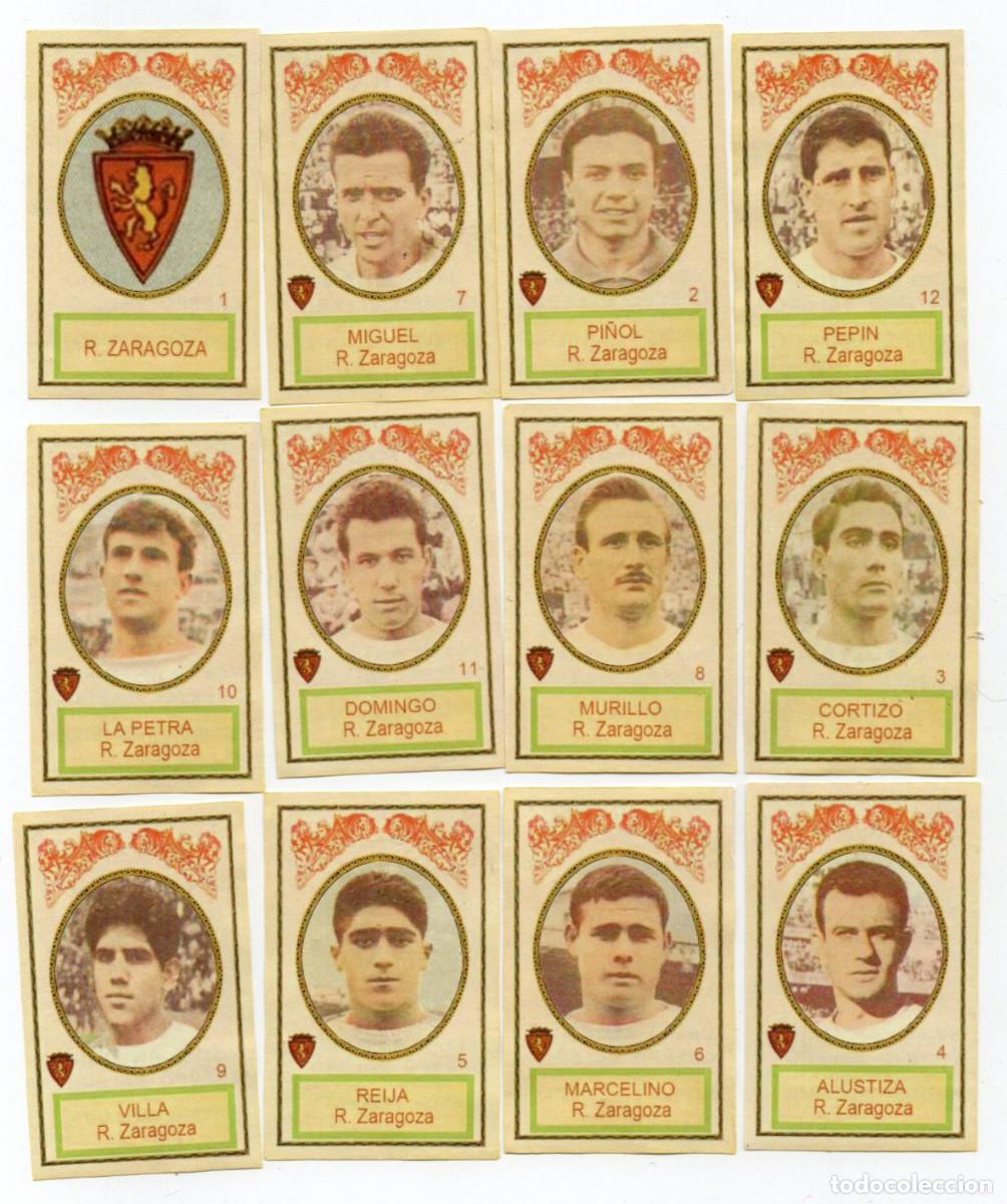 Cromos de f&uacute;tbol: ZARAGOZA 1961 DE AZAFRANES EL BARCO.