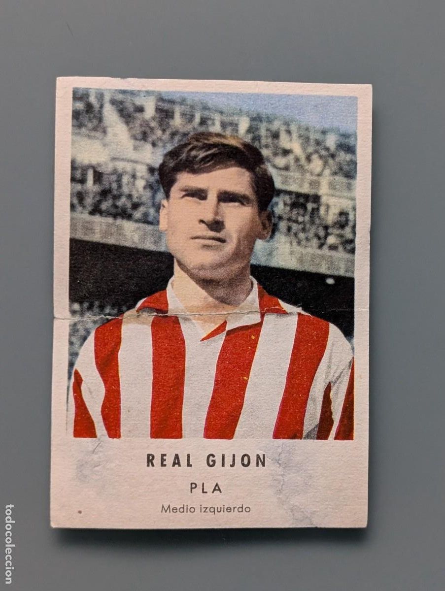Cromos de f&uacute;tbol: DIFICIL CROMO RARE CARD PLA REAL GIJON CHOCOLATES GRANELL LIGA 1956/57 FUTBOL SPORTING ASTURIAS