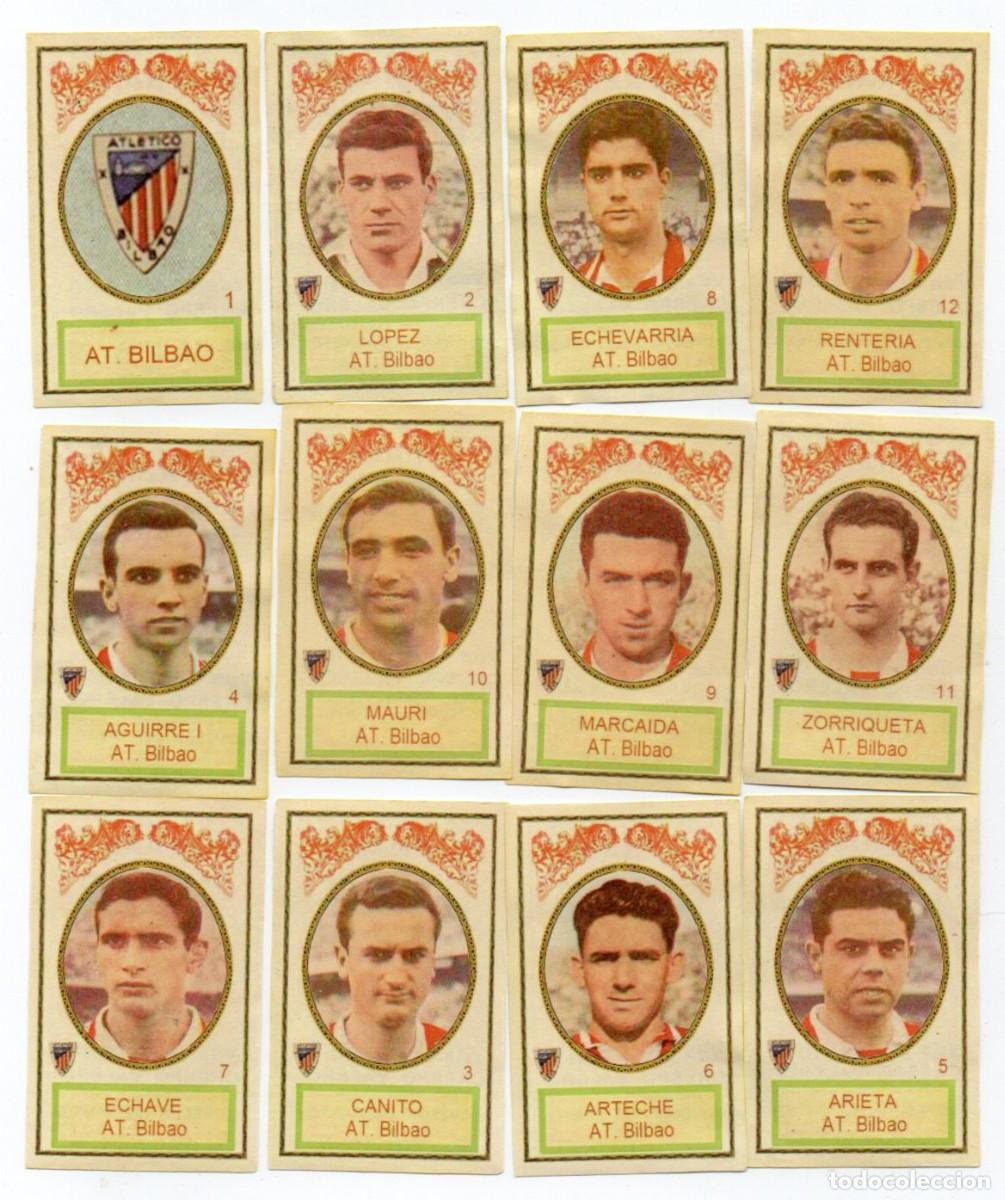 Cromos de f&uacute;tbol: AT, BILBAO,1961, DE AZAFRANES EL BARCO.