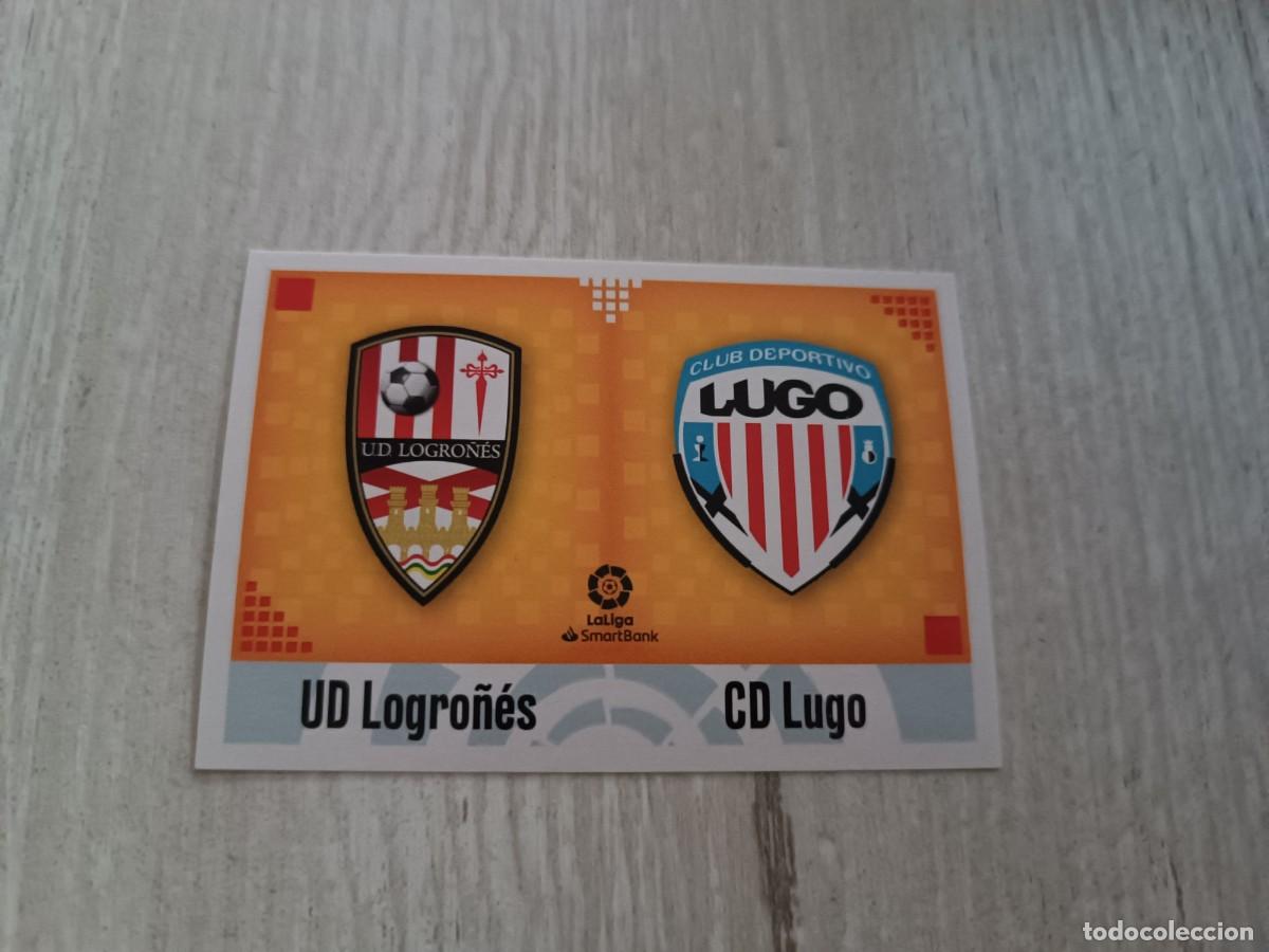 Cromos de f&uacute;tbol: ESCUDO LOGRO&Ntilde;&Eacute;S LUGO NUNCA PEGADO LIGA ESTE 2020 2021 20 21