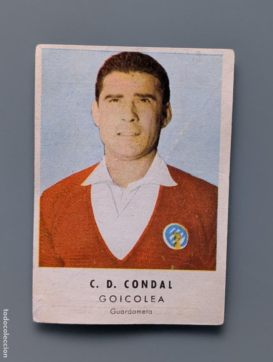 Cromos de f&uacute;tbol: RARO CROMO NUEVO MINT CARD GOICOLEA CD CONDAL BARCELONA CHOCOLATES GRANELL FOOTBALL FUTBOL CATALU&Ntilde;A