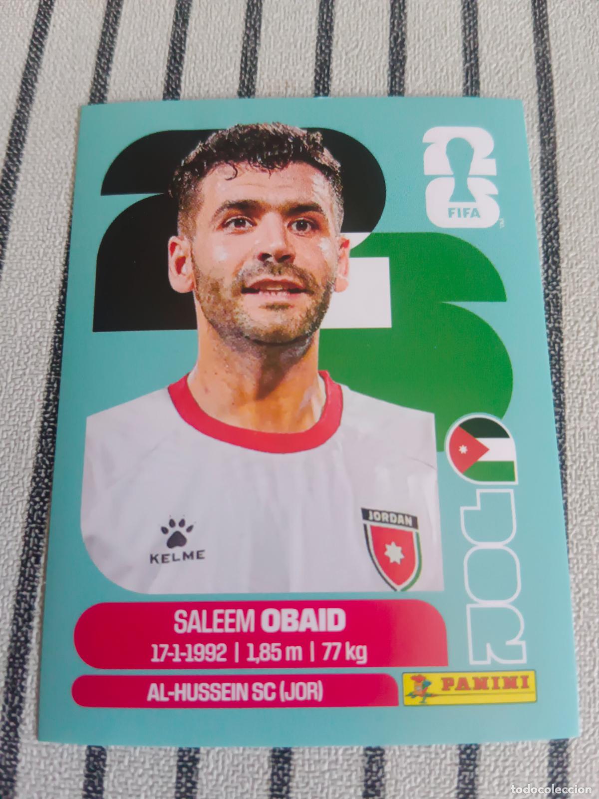 Cromos de f&uacute;tbol: MUNDIAL 2026 ESTADOS UNIDOS USA MEXICO MEJICO CANADA JOR 7 JOR7 SALEEM OBAID JORDANIA FIFA