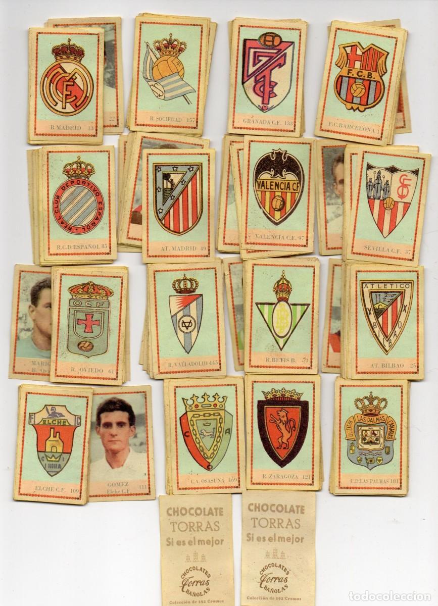 Cromos de f&uacute;tbol: COLECCION COMPLETA 1959,DE CHOCOLATES TORRAS. - Foto 1