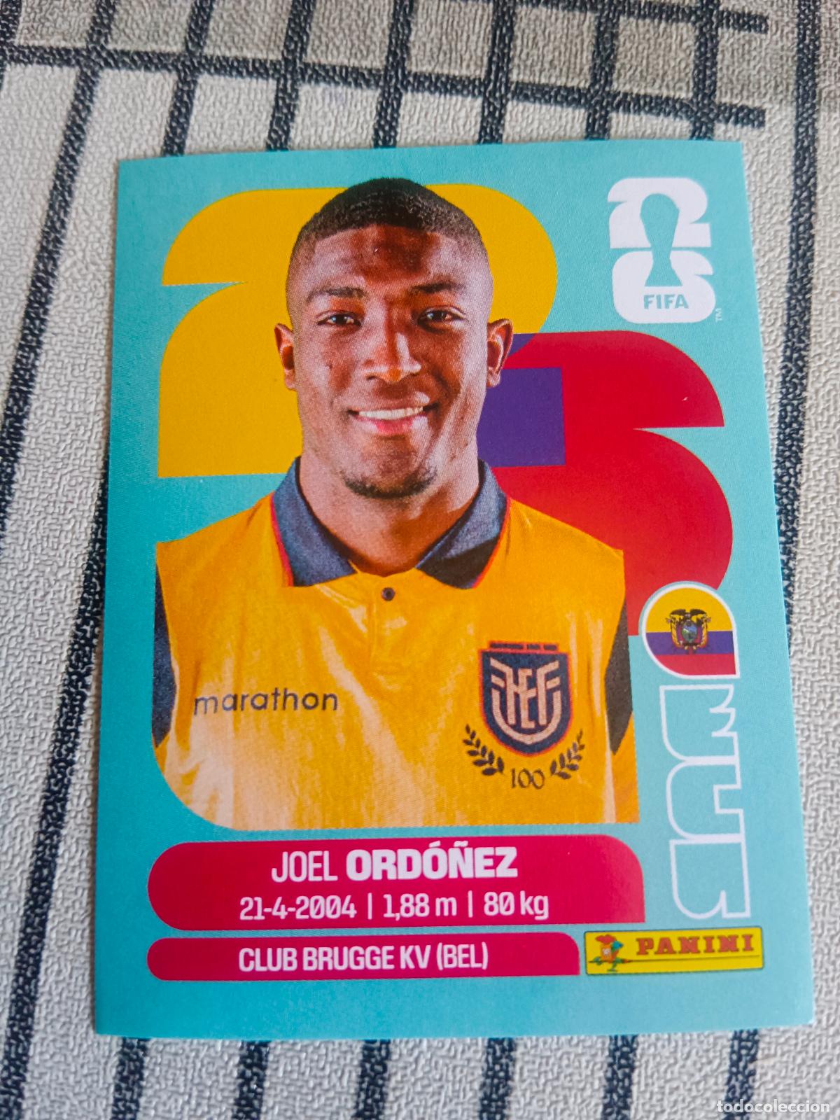 Cromos de f&uacute;tbol: MUNDIAL 2026 ESTADOS UNIDOS USA MEXICO MEJICO CANADA ECU 8 ECU8 JOEL ORDO&Ntilde;EZ ECUADOR FIFA