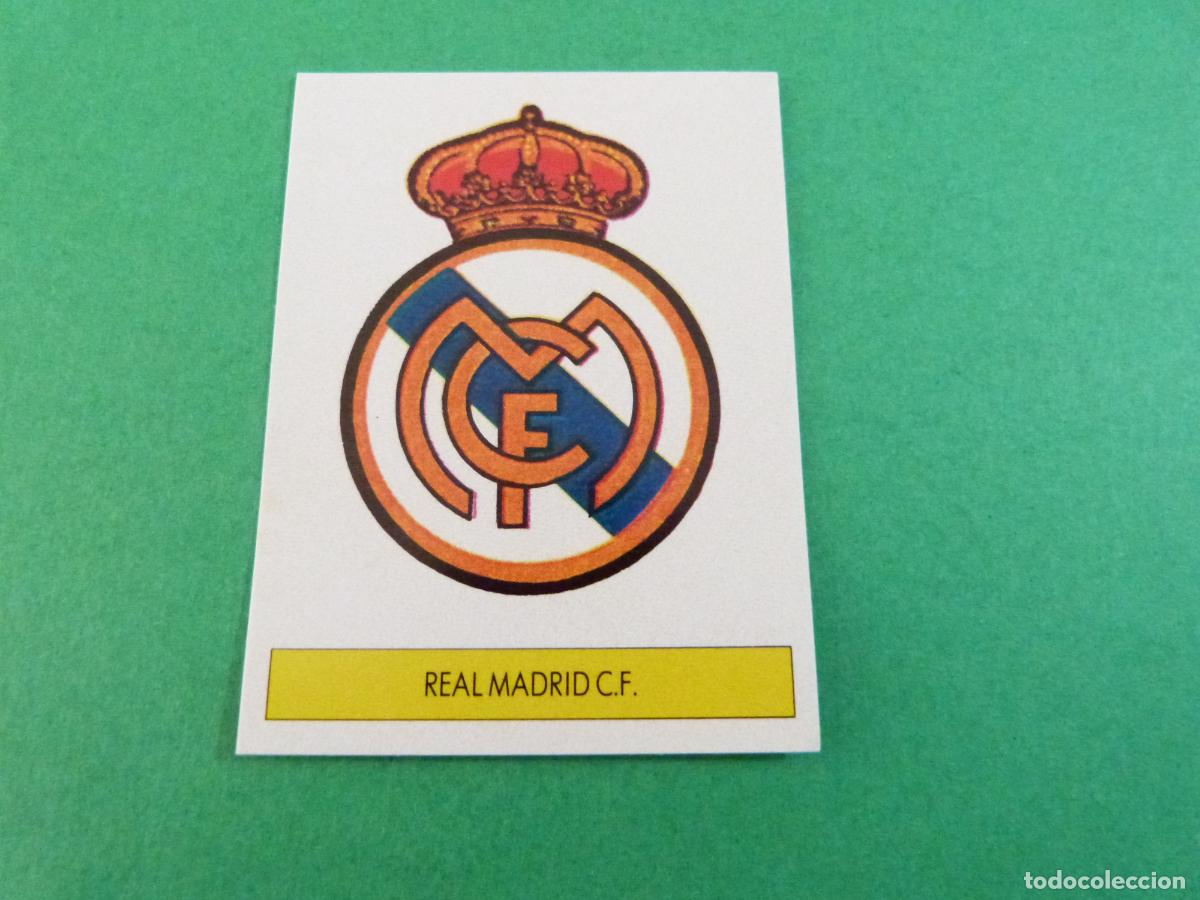Cromos de f&uacute;tbol: CROMO FUTBOL ESCUDO REAL MADRID C.F. SIN PEGAR LIGA FESTIVAL 1987-1988/87-88