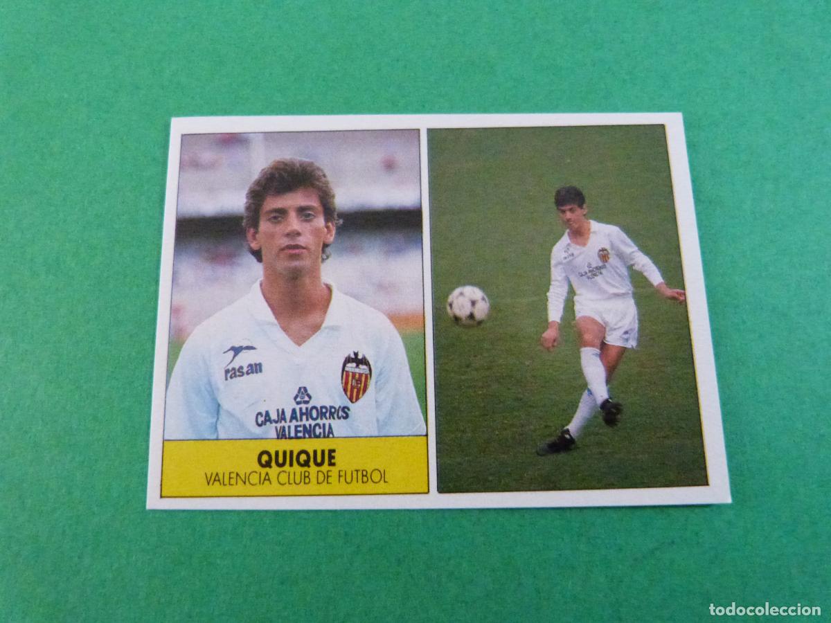Cromos de Futebol: CROMO FUTBOL QUIQUE VALENCIA C.F. SIN PEGAR LIGA FESTIVAL 1987-1988/87-88