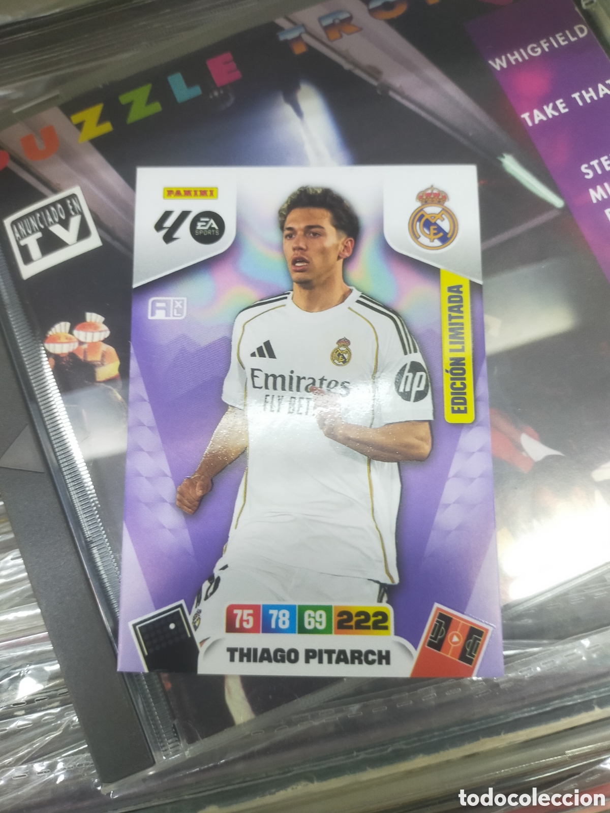 Cromos de f&uacute;tbol: Adrenalyn XL 2025 2026 THIAGO PITARCH EDICION LIMITADA REAL MADRID