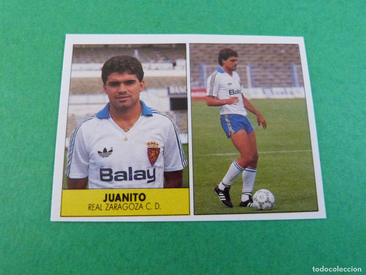 Cromos de f&uacute;tbol: CROMO FUTBOL JUANITO REAL ZARAGOZA C.F. SIN PEGAR LIGA FESTIVAL 1987-1988/87-88