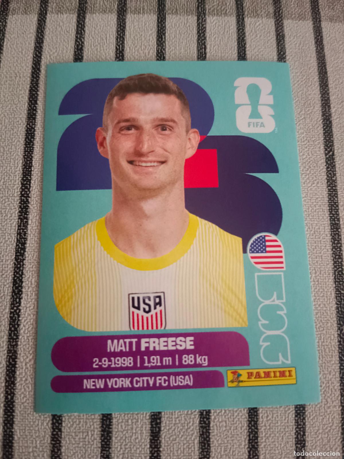 Cromos de f&uacute;tbol: MUNDIAL 2026 ESTADOS UNIDOS USA MEXICO MEJICO CANADA USA 2 USA2 MATT FREESE ESTADOS UNIDOS FIFA