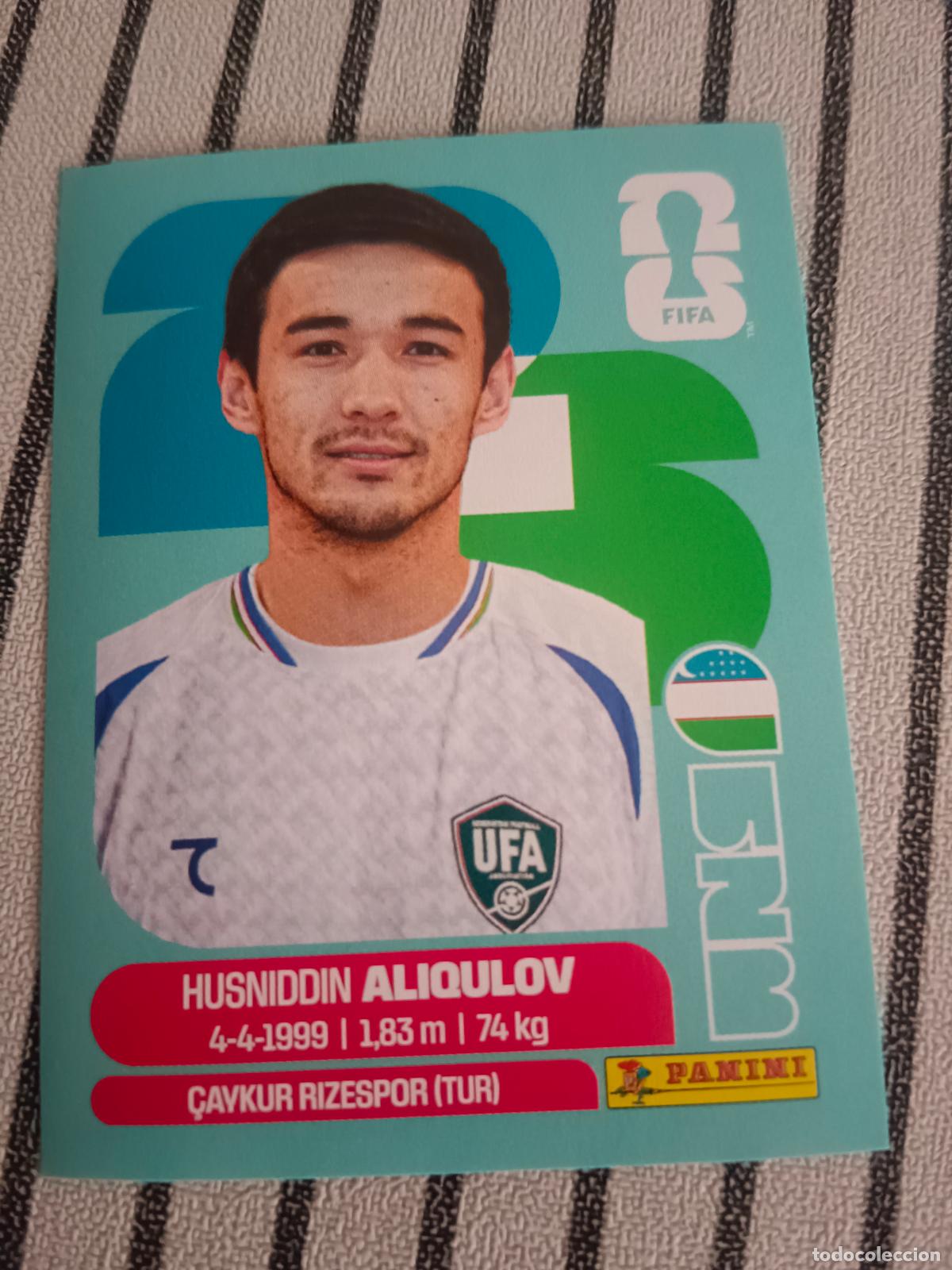 Cromos de f&uacute;tbol: MUNDIAL 2026 ESTADOS UNIDOS USA MEXICO MEJICO CANADA UZB 6 UZB6 ALIQULOV UZBEKISTAN FIFA