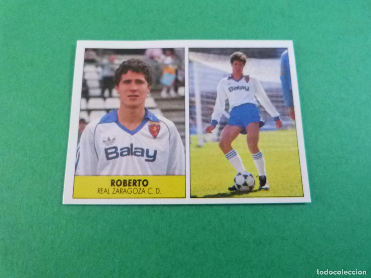 Cromos de f&uacute;tbol: CROMO FUTBOL ROBERTO REAL ZARAGOZA C.F. SIN PEGAR LIGA FESTIVAL 1987-1988/87-88