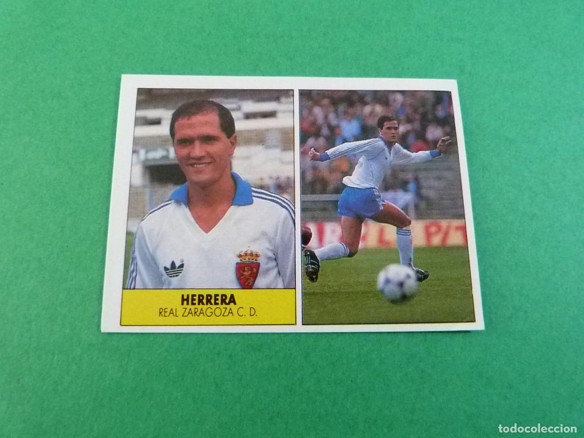 Cromos de f&uacute;tbol: CROMO FUTBOL HERRERA REAL ZARAGOZA C.F. SIN PEGAR LIGA FESTIVAL 1987-1988/87-88