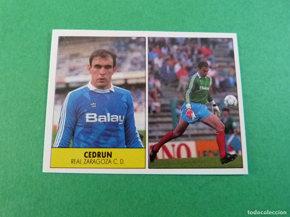 Cromos de f&uacute;tbol: CROMO FUTBOL CEDRUN REAL ZARAGOZA C.F. SIN PEGAR LIGA FESTIVAL 1987-1988/87-88