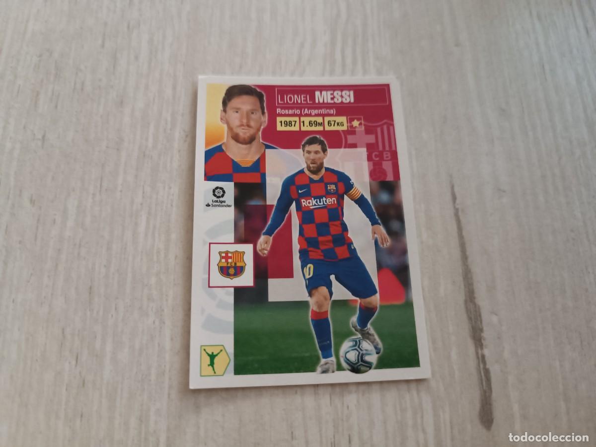 Fu&szlig;ball-Sticker: MESSI LIGA ESTE 2020 2021 20 21. NUNCA PEGADO.