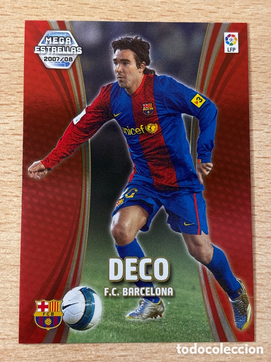 Cromos de f&uacute;tbol: # 371 Deco FC Barcelona Megaestrellas Megacracks 2007-08