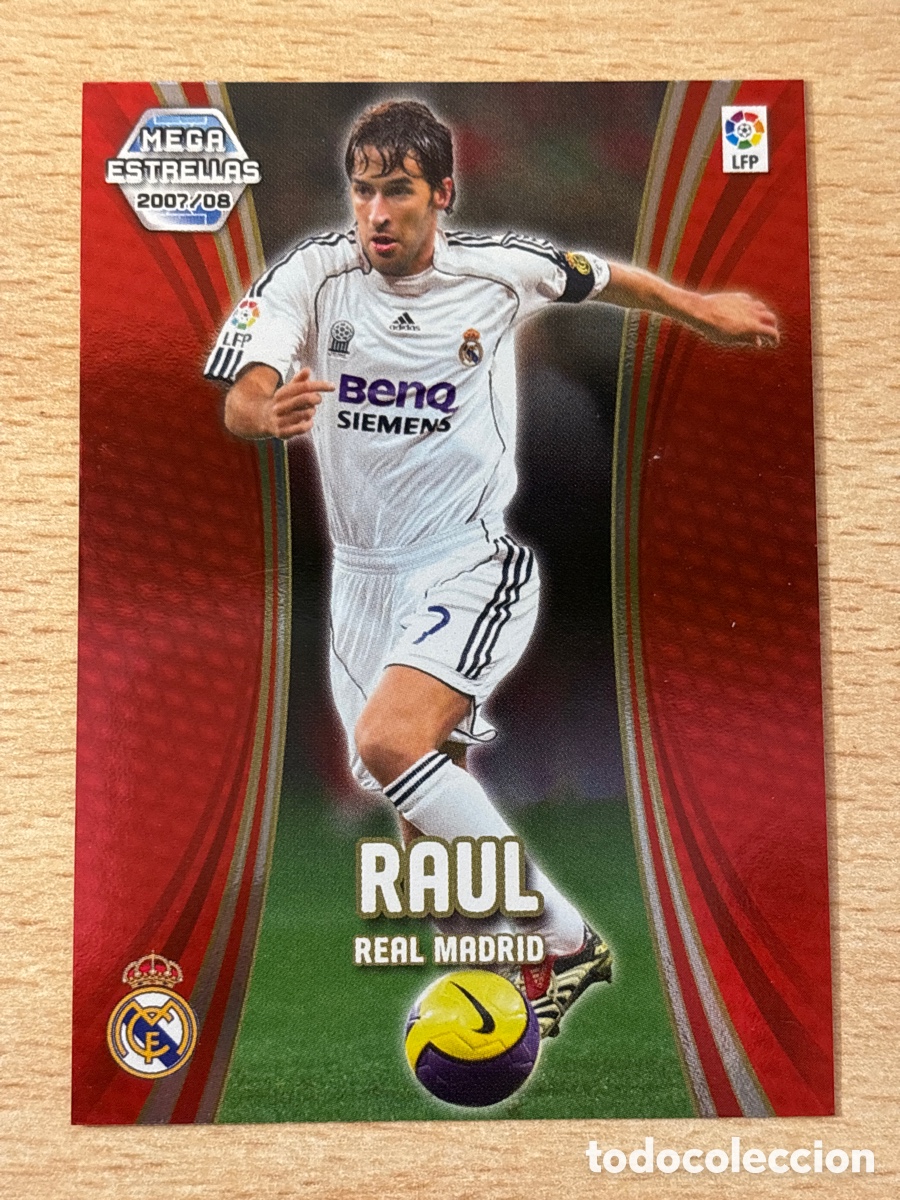 Cromos de f&uacute;tbol: # 381 Ra&uacute;l Real Madrid Megaestrellas Megacracks 2007-08