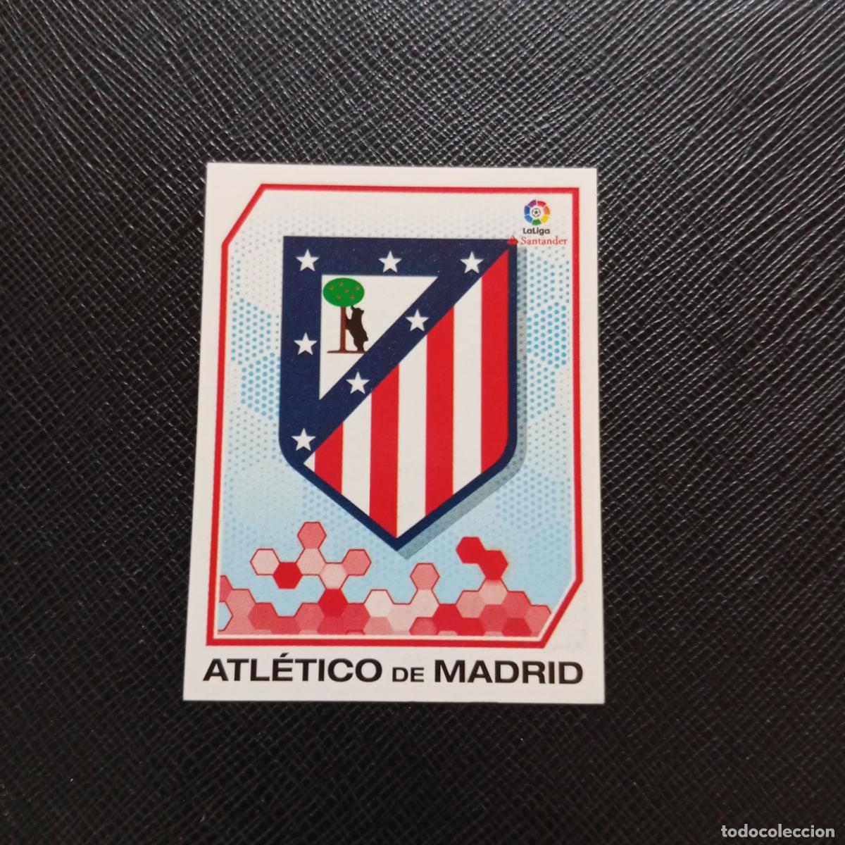 Cromos de f&uacute;tbol: 1 ESCUDO AT MADRID PANINI 2016 2017 CROMO 16 17 FUTBOL LIGA - SIN PEGAR - A215 PG1