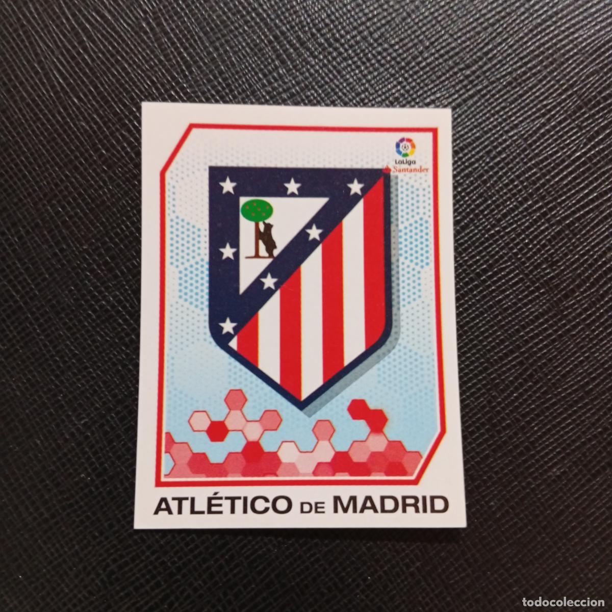 Cromos de f&uacute;tbol: 1 ESCUDO AT MADRID PANINI 2016 2017 CROMO 16 17 FUTBOL LIGA - SIN PEGAR - A215 PG2