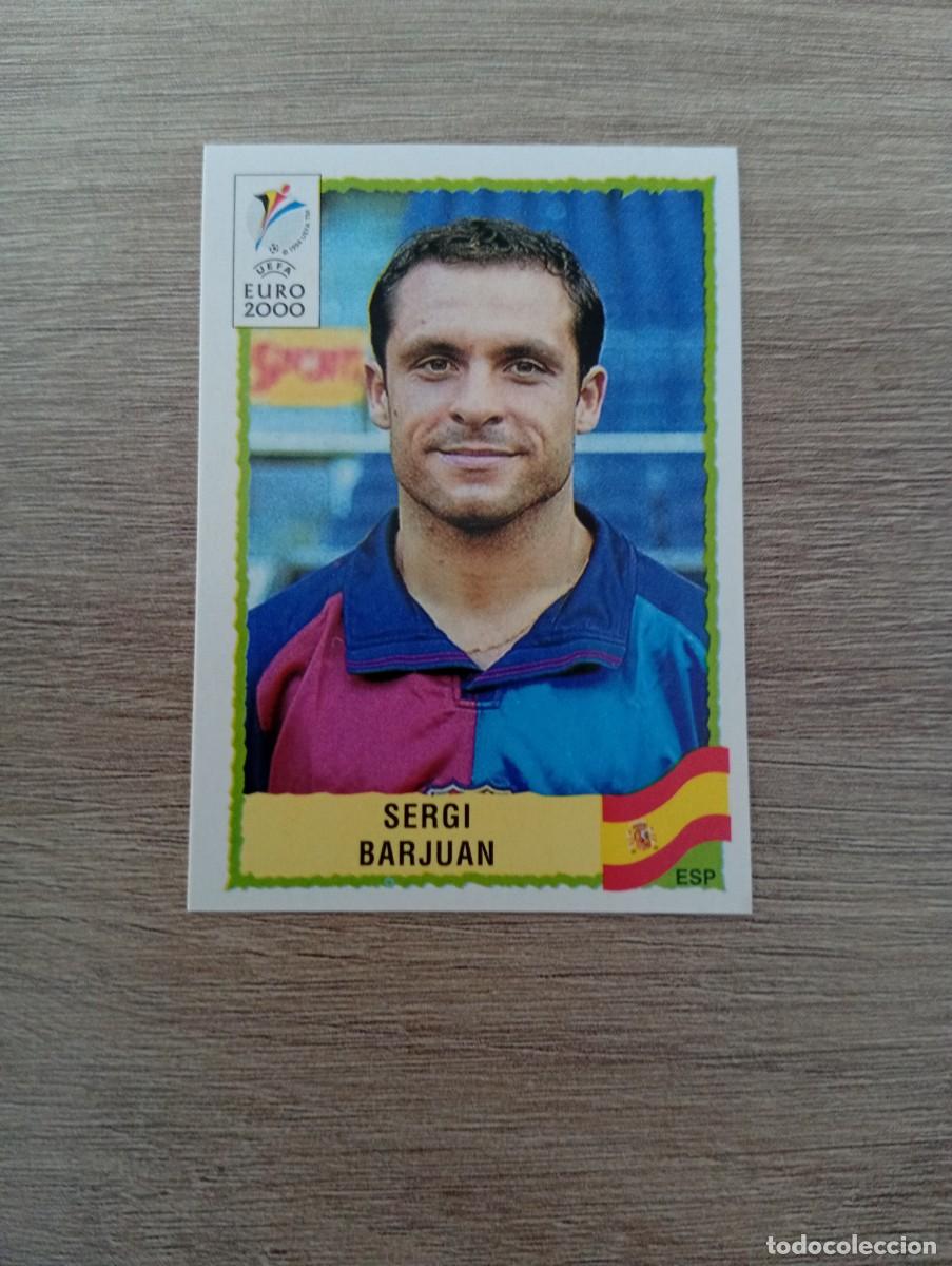 Cromos de f&uacute;tbol: SERGI BARJUAN 194 ESPA&Ntilde;A PANINI EURO 2000 - 00 CROMO SIN PEGAR NUNCA PEGADO