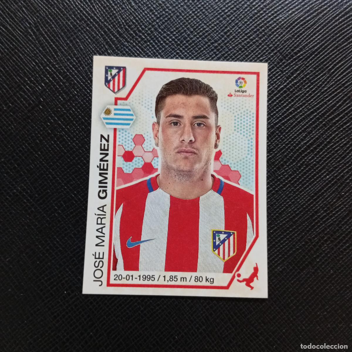 Cromos de f&uacute;tbol: 5 GIMENEZ AT MADRID PANINI 2016 2017 CROMO 16 17 FUTBOL LIGA - SIN PEGAR - A215 PG1