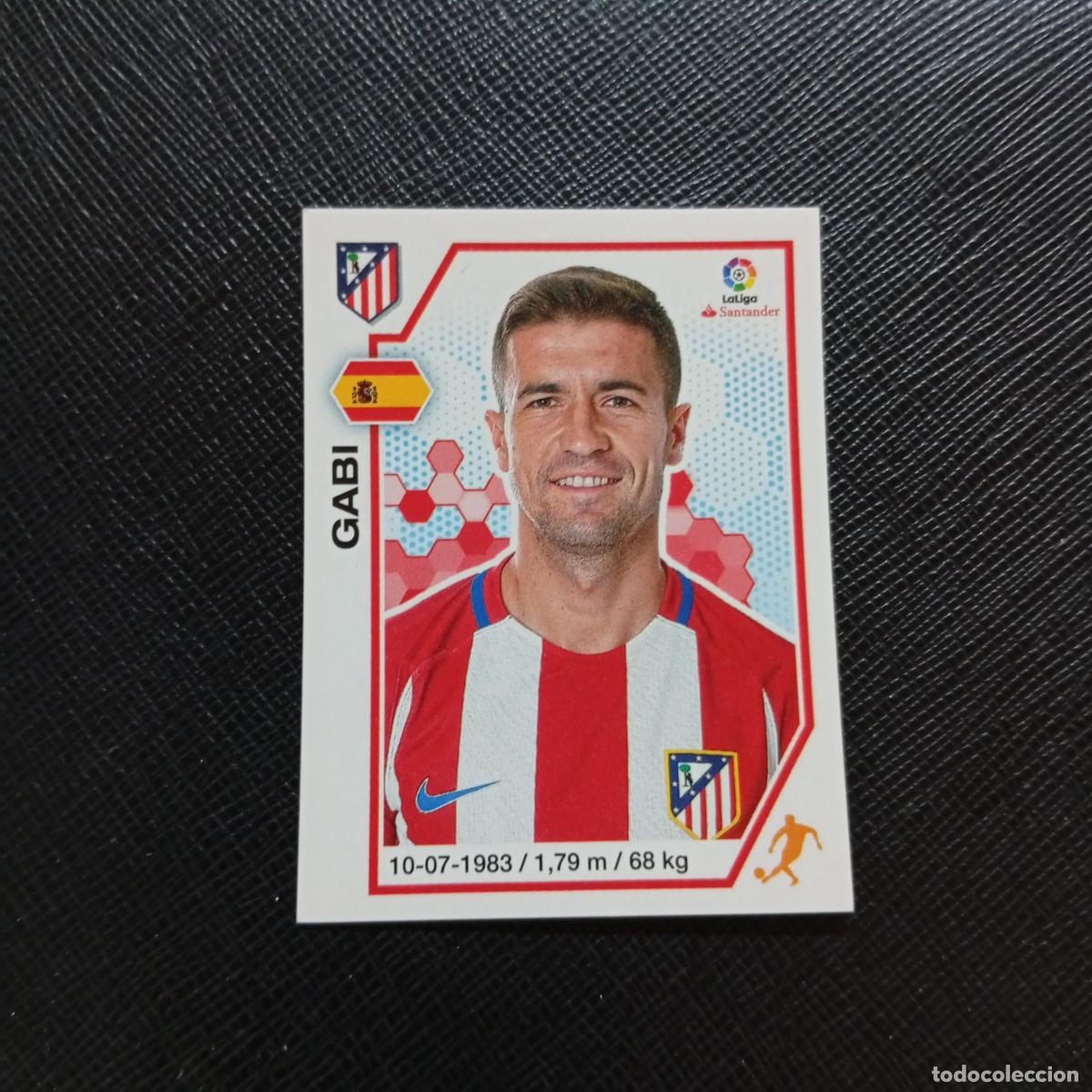 Cromos de f&uacute;tbol: 9 GABI AT MADRID PANINI 2016 2017 CROMO 16 17 FUTBOL LIGA - SIN PEGAR - A215 PG1