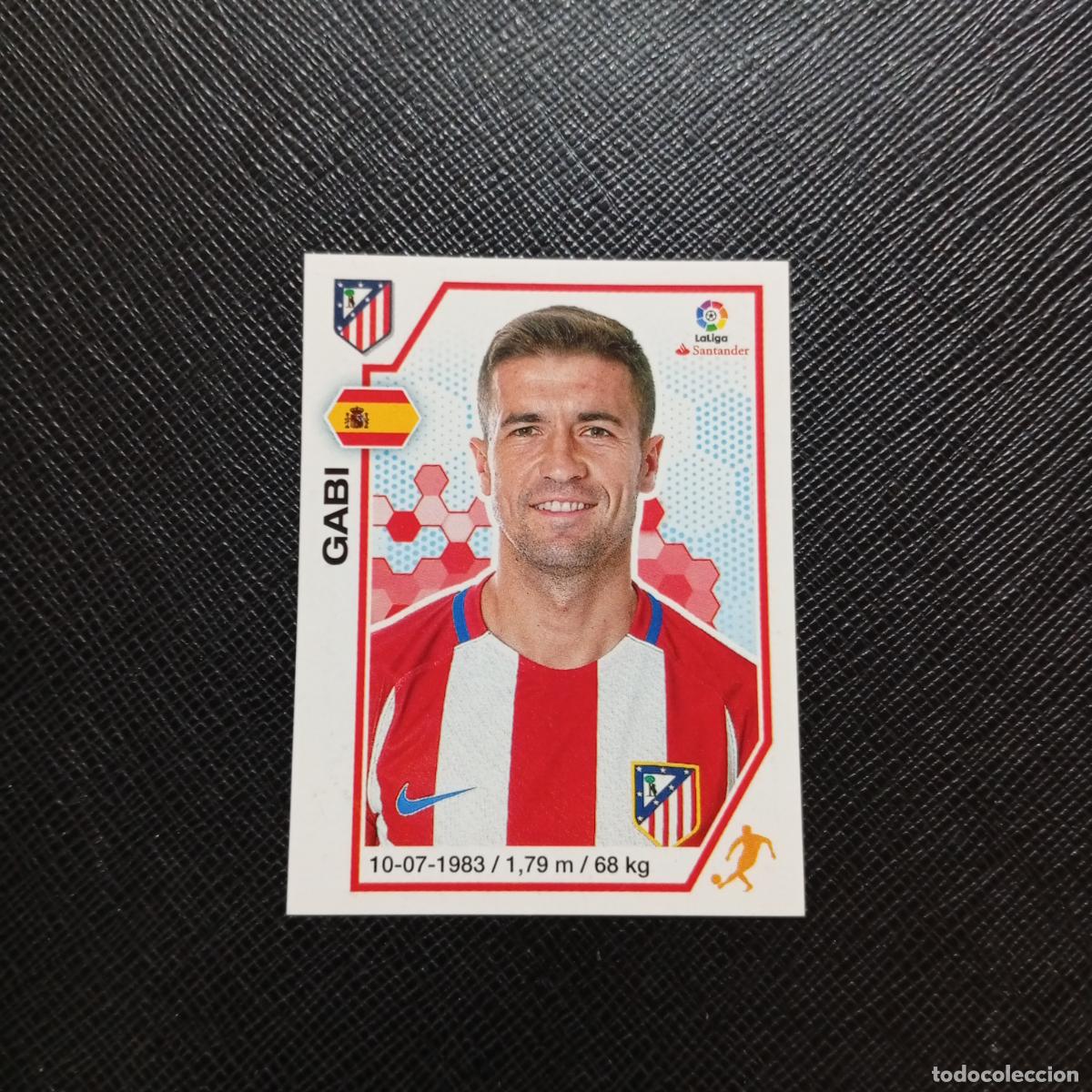 Cromos de f&uacute;tbol: 9 GABI AT MADRID PANINI 2016 2017 CROMO 16 17 FUTBOL LIGA - SIN PEGAR - A215 PG1