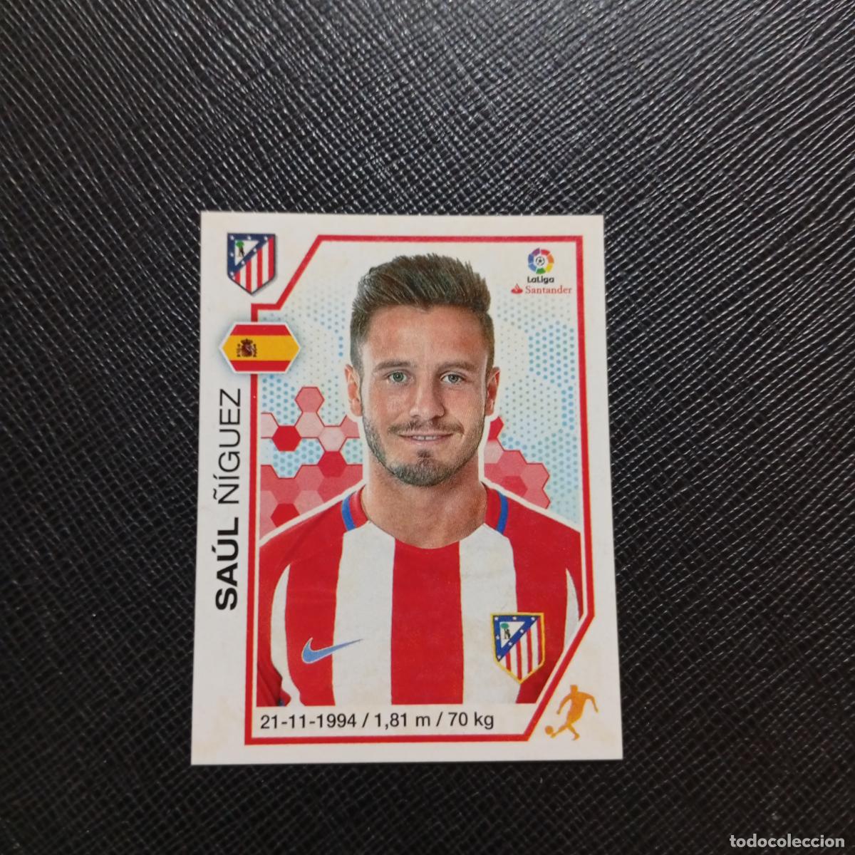 Cromos de f&uacute;tbol: 10 SAUL AT MADRID PANINI 2016 2017 CROMO 16 17 FUTBOL LIGA - SIN PEGAR - A215 PG1