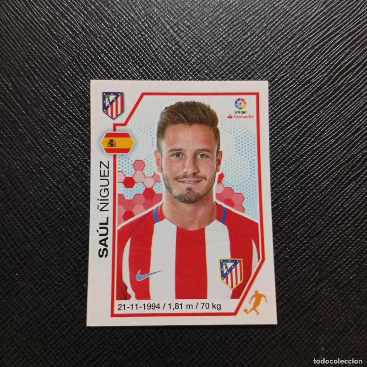 Cromos de f&uacute;tbol: 10 SAUL AT MADRID PANINI 2016 2017 CROMO 16 17 FUTBOL LIGA - SIN PEGAR - A215 PG1 B