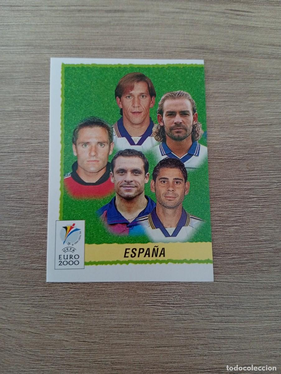 Cromos de f&uacute;tbol: ALINEACION ESPA&Ntilde;A 188 PANINI EURO 2000 - 00 CROMO SIN PEGAR NUNCA PEGADO