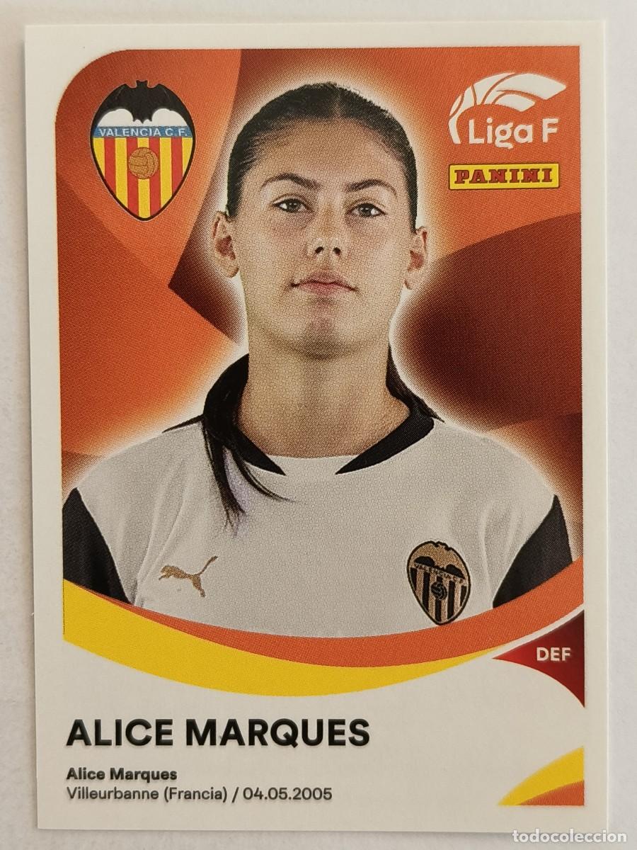 Cromos de f&uacute;tbol: #310A ALICE MARQUES (VALENCIA C.F. FEMENINO) LIGA F 2024/2025 PANINI