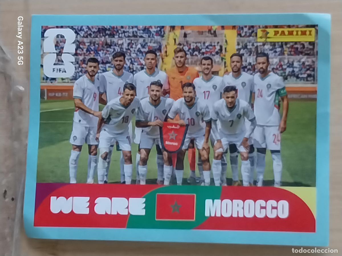 Cromos de f&uacute;tbol: MUNDIAL 2026 MARRUECOS ALINEACION MAR 13 CROMO SIN PEGAR NUNCA PANINI
