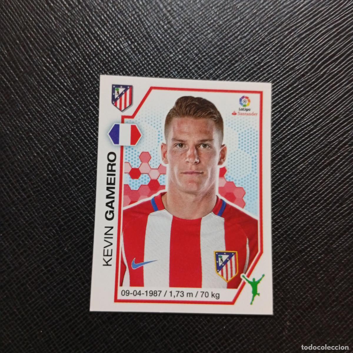 Cromos de f&uacute;tbol: 17 GAMEIRO AT MADRID PANINI 2016 2017 CROMO 16 17 FUTBOL LIGA - SIN PEGAR - A215 PG2