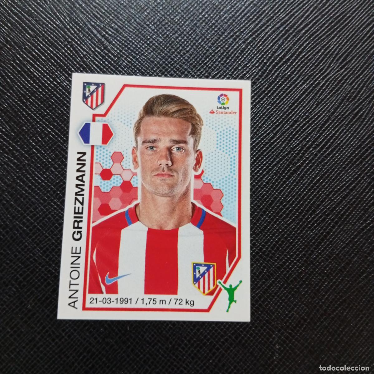 Cromos de f&uacute;tbol: 16 GRIEZMANN AT MADRID PANINI 2016 2017 CROMO 16 17 FUTBOL LIGA - SIN PEGAR - A215 PG2 B
