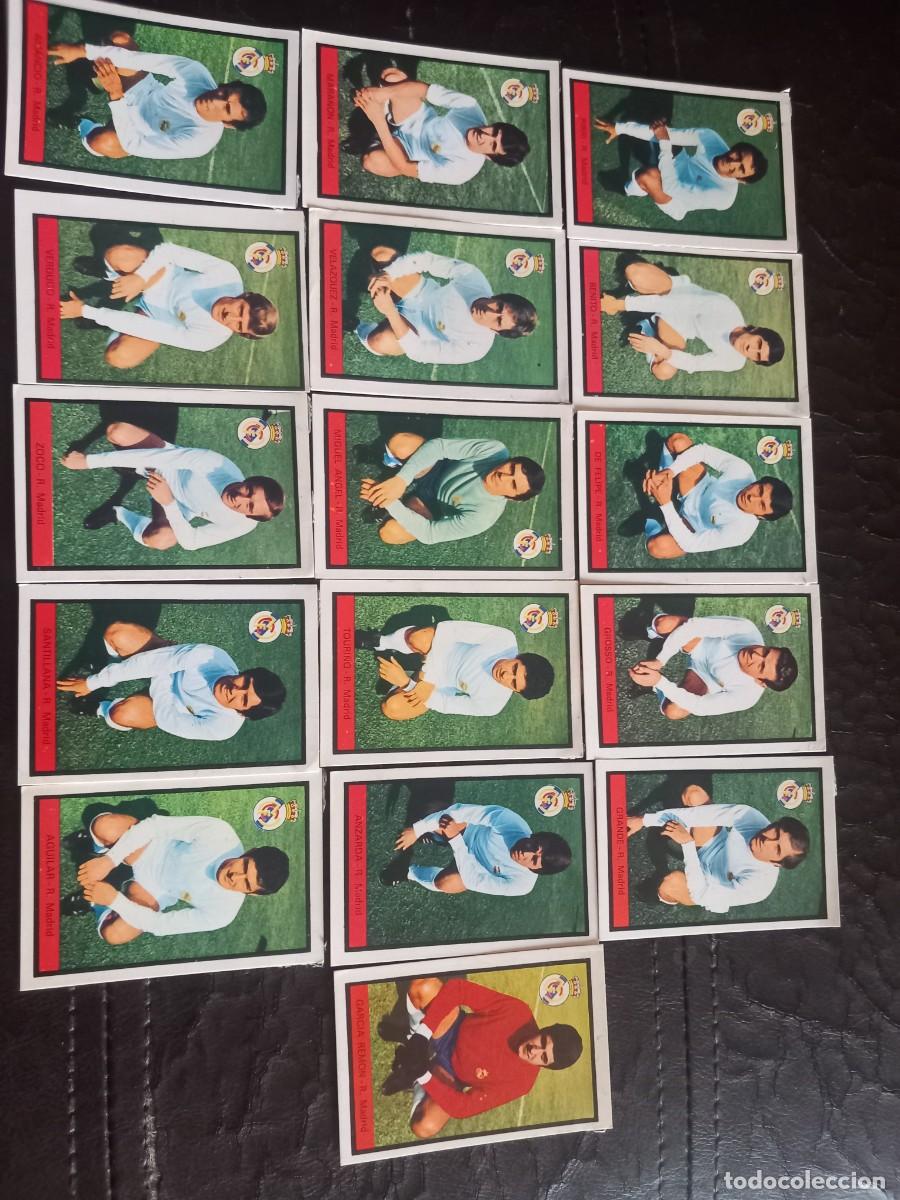 Cromos de f&uacute;tbol: Real madrid 1972 73 fher lote 16 cromos despegados
