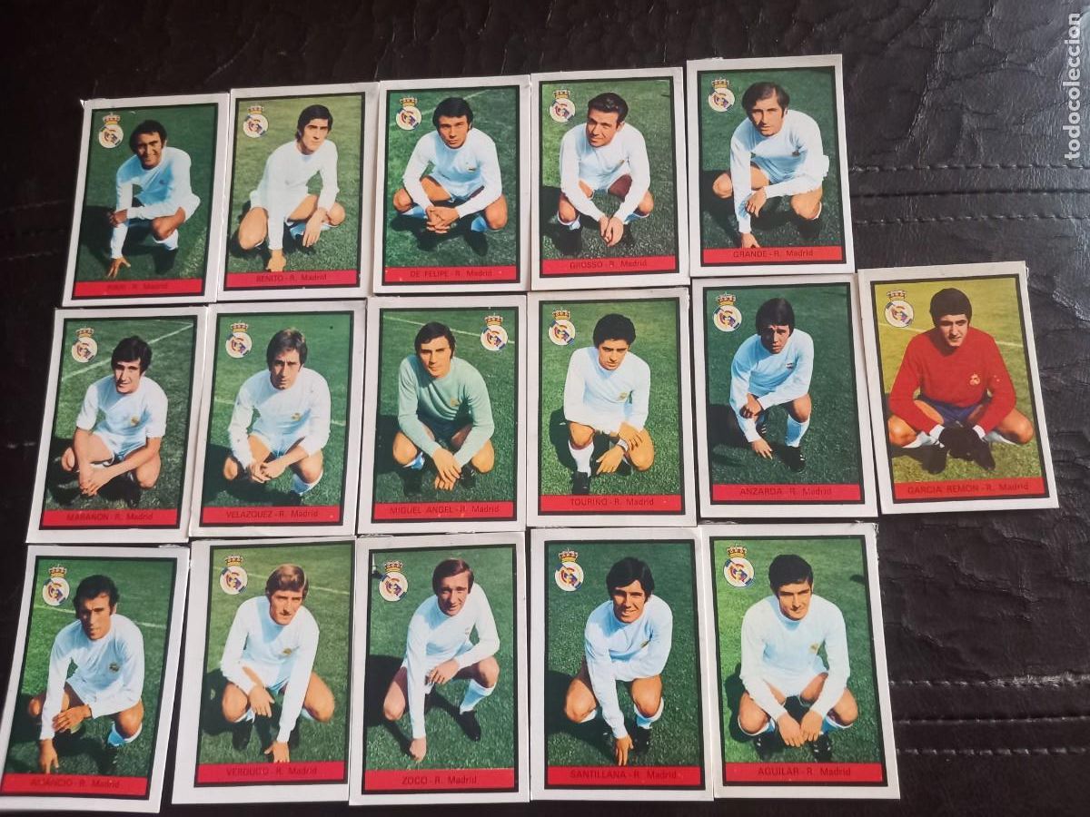 Cromos de f&uacute;tbol: Real madrid 1972 73 fher lote 16 cromos despegados