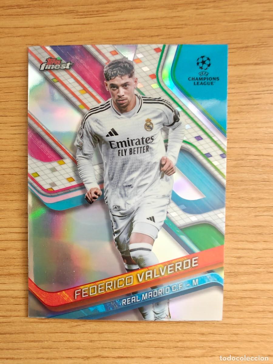 Cromos de f&uacute;tbol: Federico Valverde 131 Topps Finest 24 25 Real Madrid UEFA Club Competitions 2024 2025
