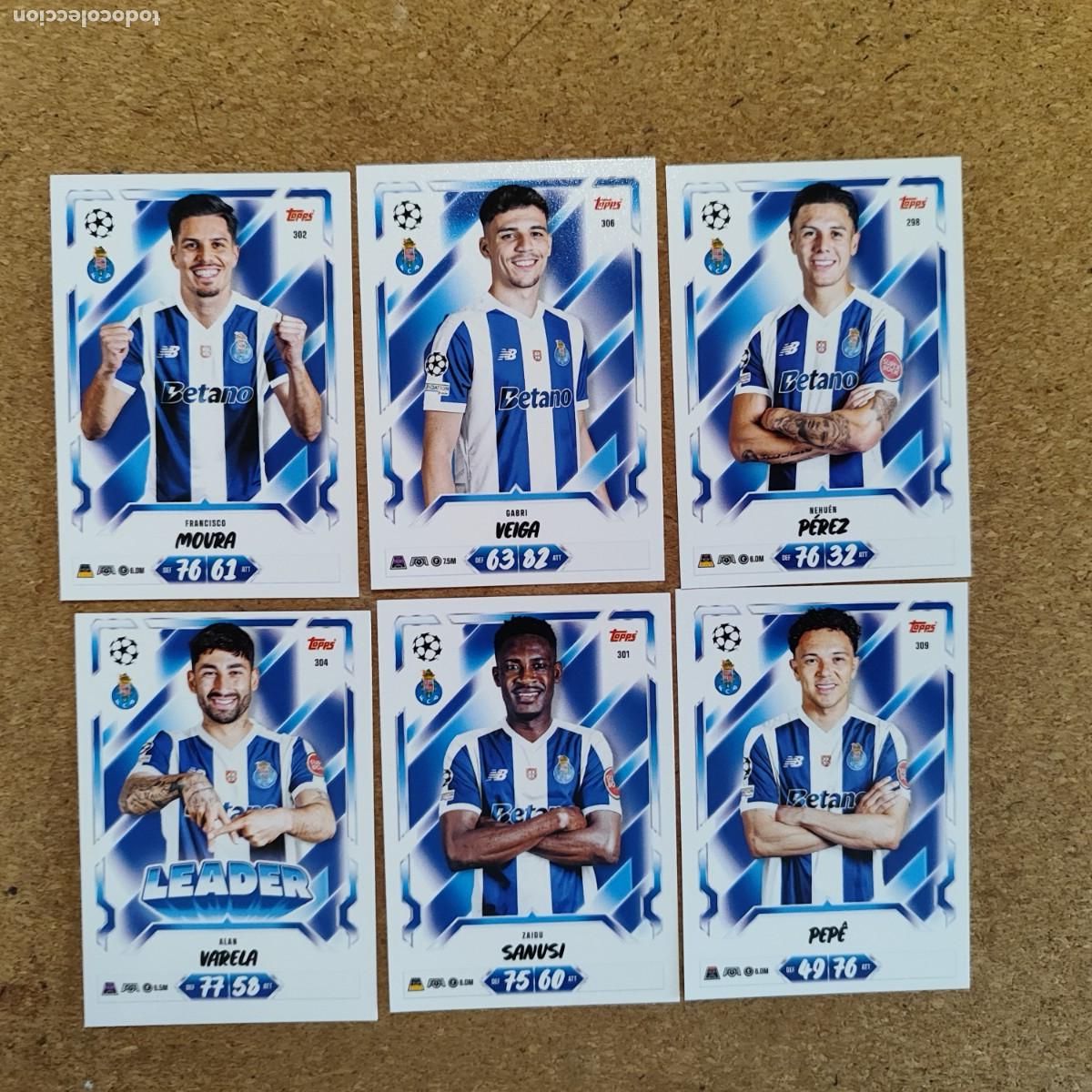 Fu&szlig;ball-Sticker: 20 ANIVERSARIO MATCH ATTAX 26/27 UCL LOTE DE 6 CARTAS PORTO # TOPPS