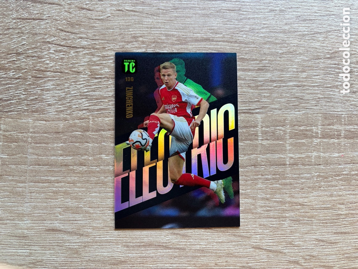 Cromos de f&uacute;tbol: 138 ZINCHENKO ELECTRIC TOP CLASS PANINI 2024 ARSENAL