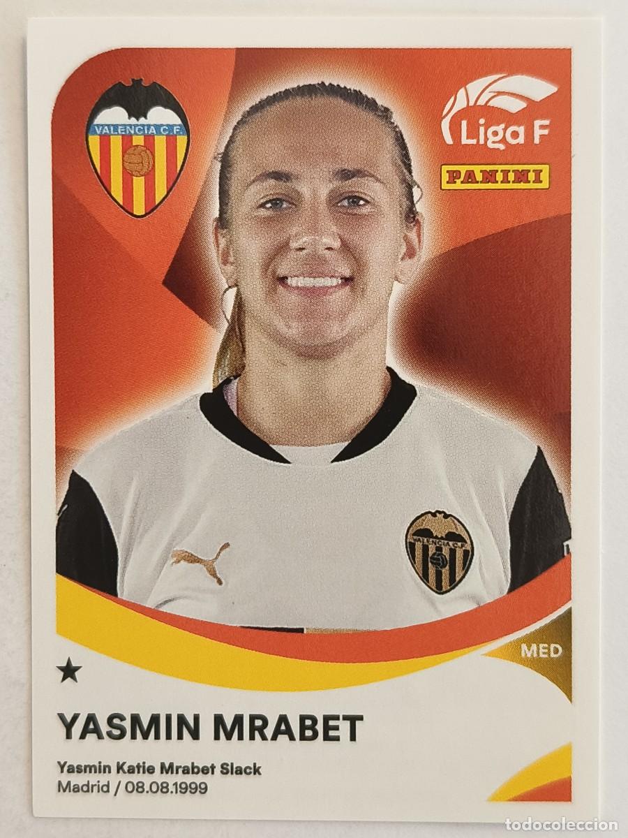 Football Stickers: #313 YASMIN MRABET (VALENCIA C.F. FEMENINO) LIGA F 2024/2025 PANINI