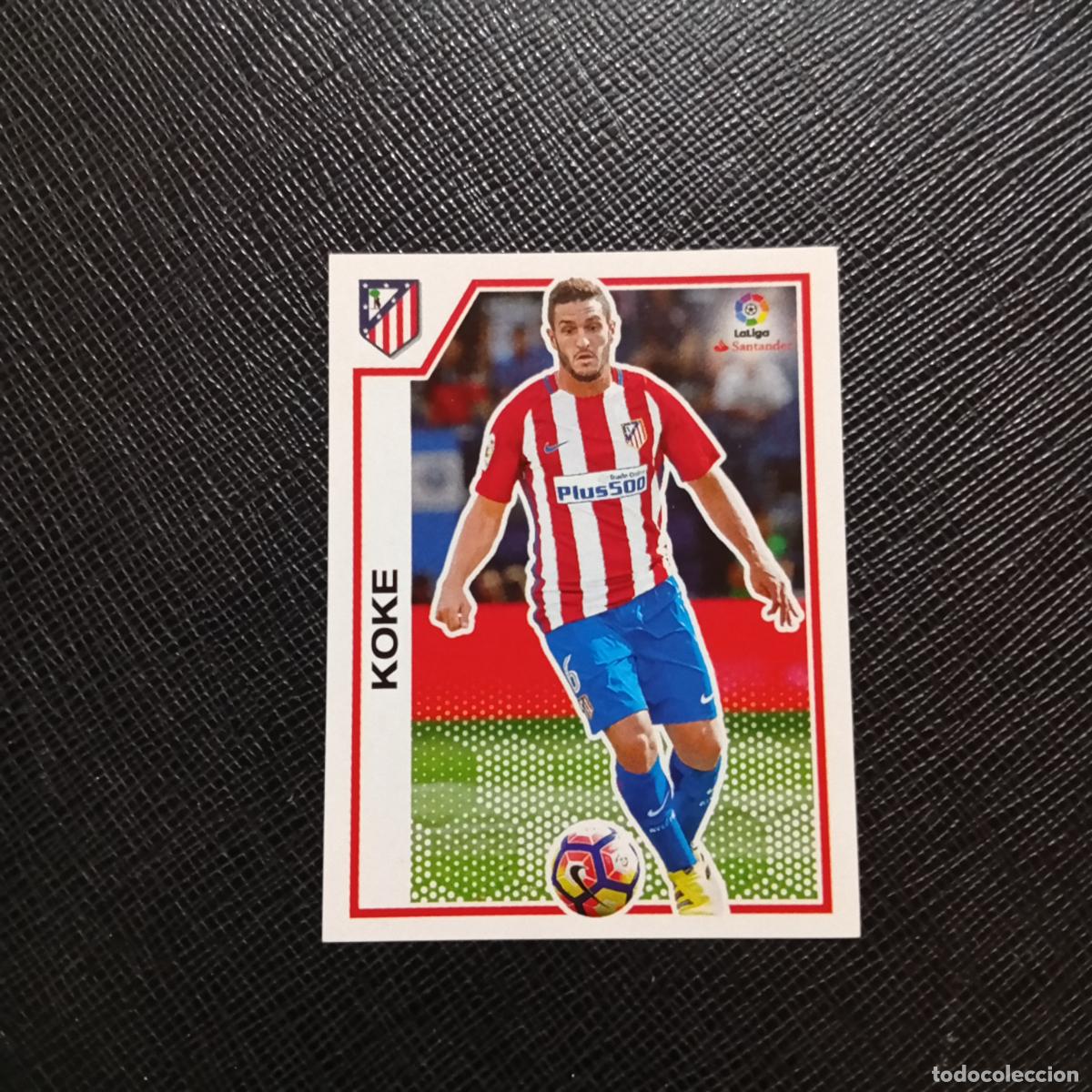 Fu&szlig;ball-Sticker: 33 KOKE AT MADRID PANINI 2016 2017 CROMO 16 17 FUTBOL LIGA - SIN PEGAR - A215 PG3