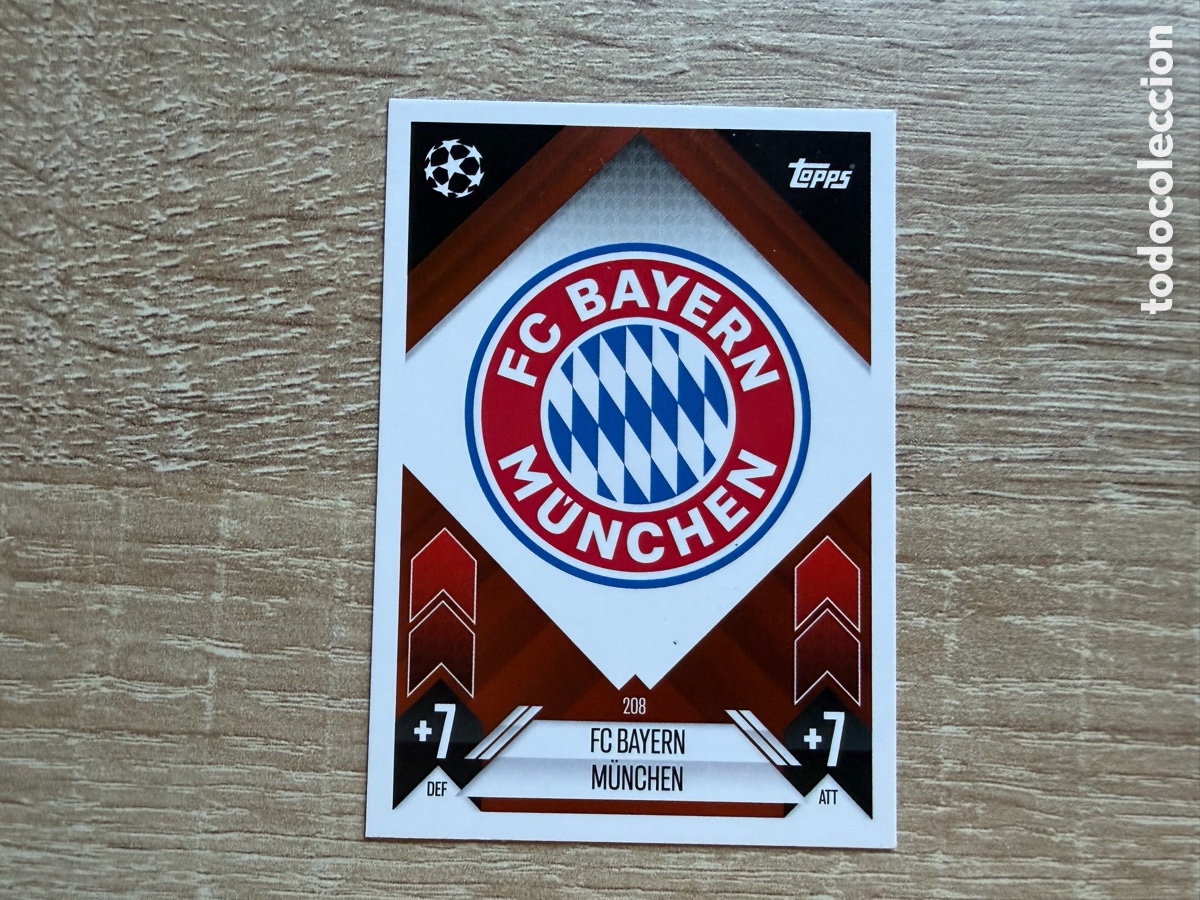 Figurine di Calcio: 208 ESCUDO FC BAYERN M&Uuml;NCHEN MATCH ATTAX TOPPS 2023 2024