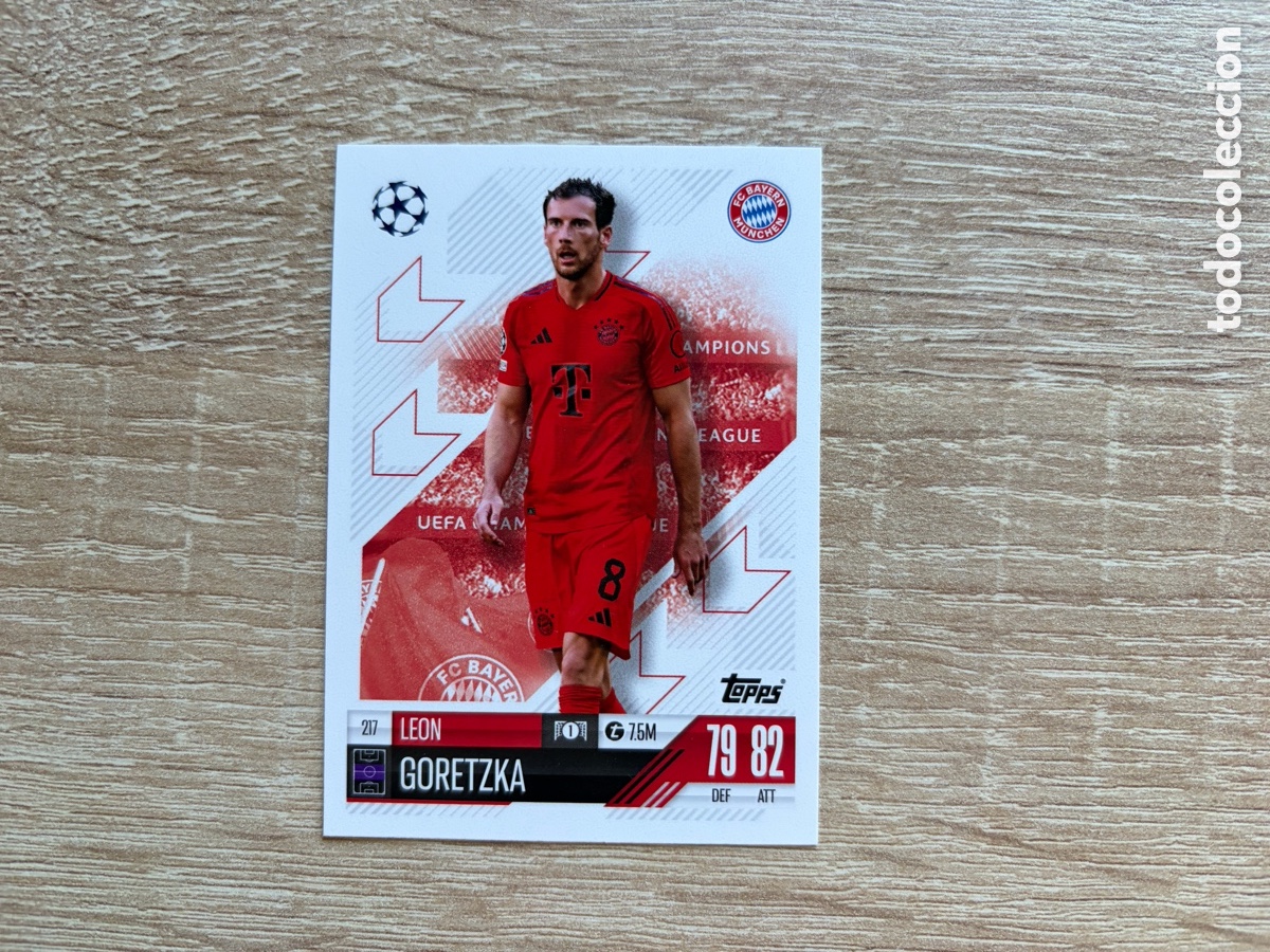 Cromos de f&uacute;tbol: 217 LEON GORETZKA MATCH ATTAX TOPPS 2023 2024 FC BAYERN M&Uuml;NCHEN