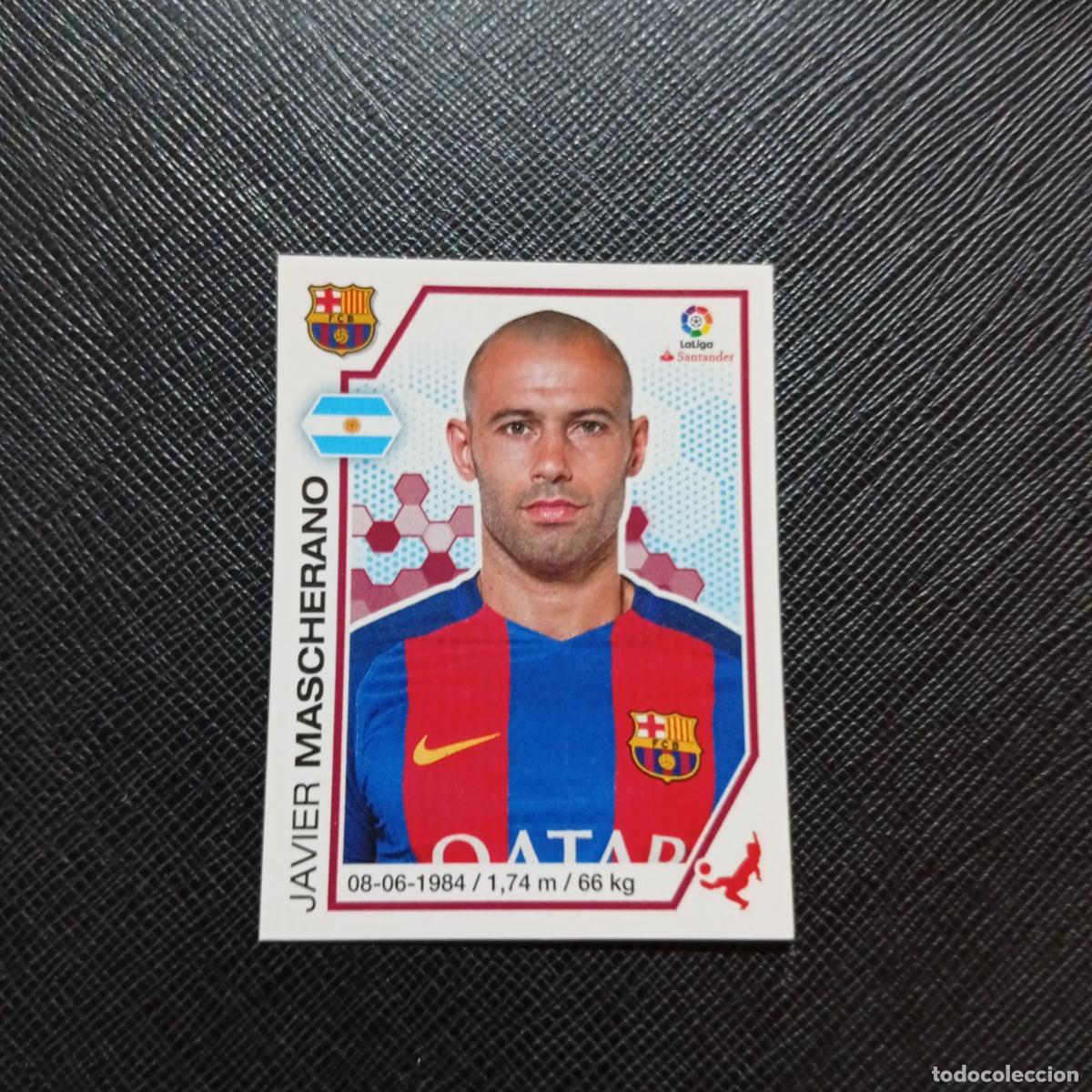Cromos de f&uacute;tbol: 41 MASCHERANO BARCELONA PANINI 2016 2017 CROMO 16 17 FUTBOL LIGA - SIN PEGAR - A215 PG4 B