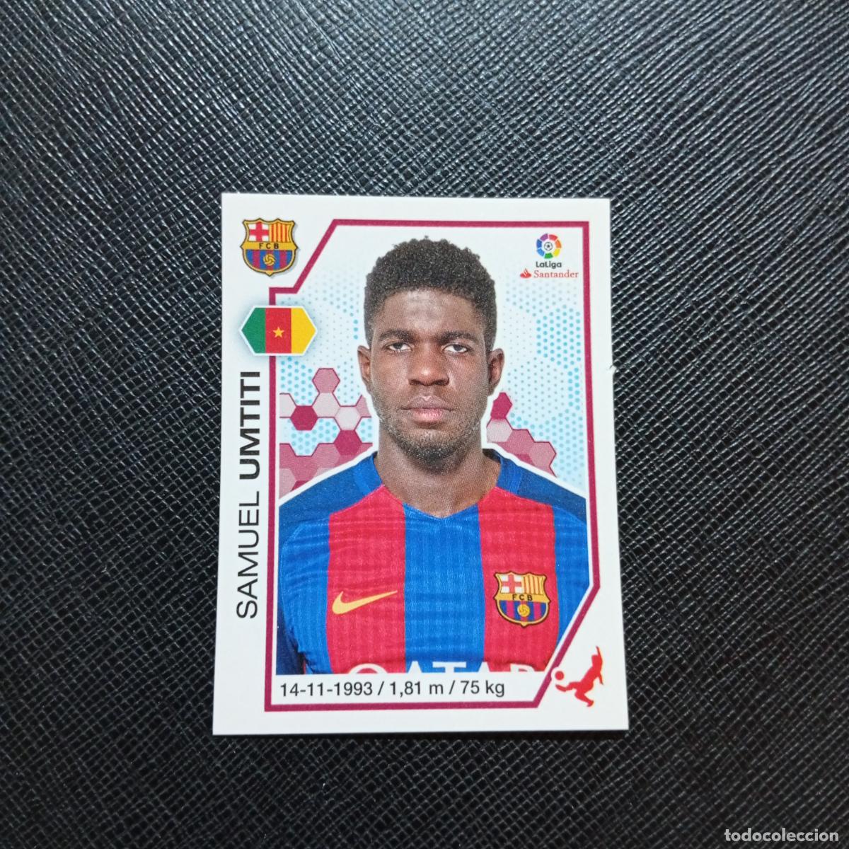 Cromos de f&uacute;tbol: 43 UMTITI BARCELONA PANINI 2016 2017 CROMO 16 17 FUTBOL LIGA - SIN PEGAR - A215 PG4