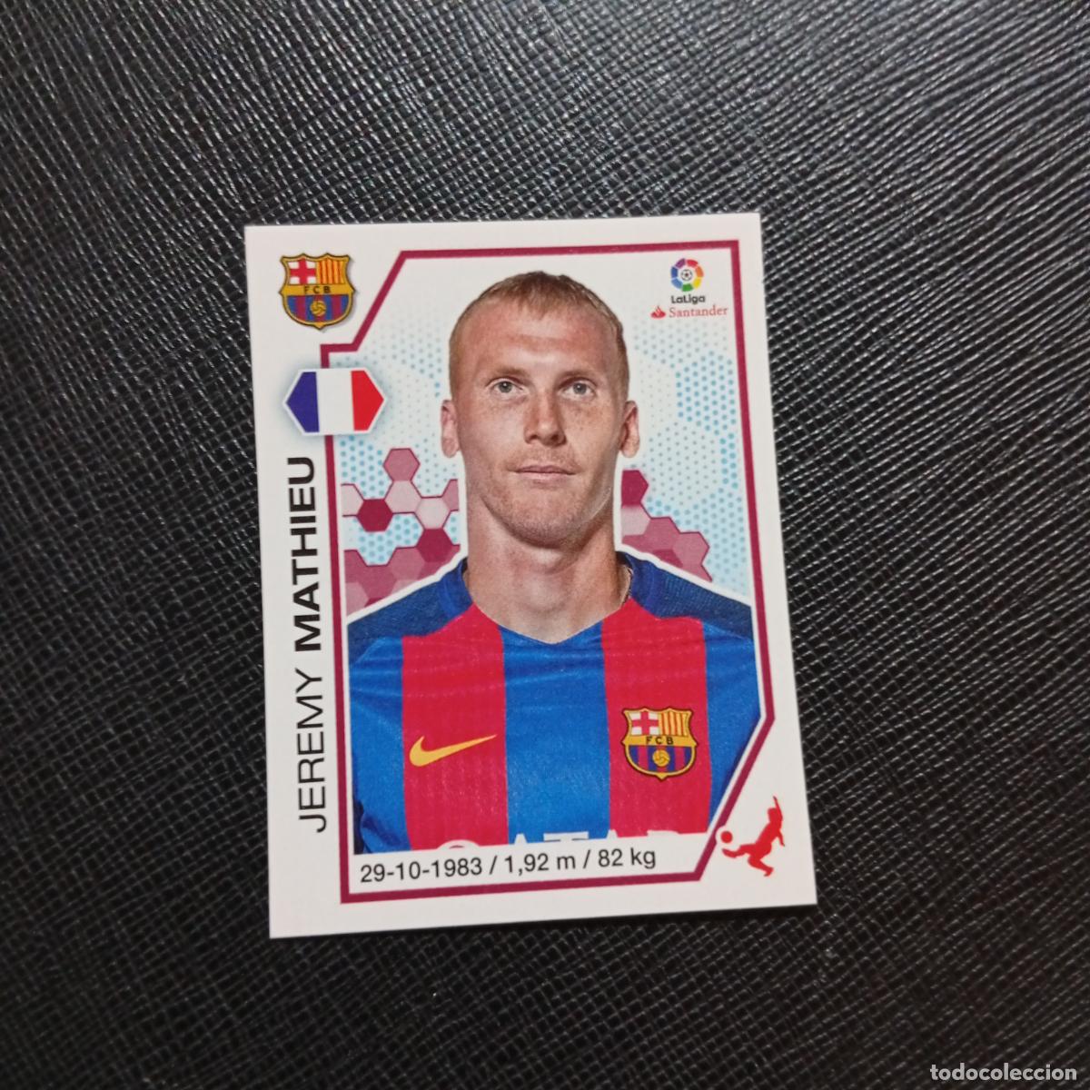Cromos de f&uacute;tbol: 44 MATHIEU BARCELONA PANINI 2016 2017 CROMO 16 17 FUTBOL LIGA - SIN PEGAR - A215 PG4 B