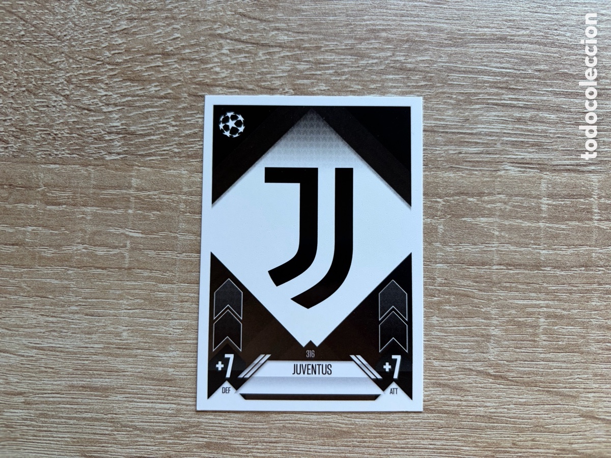 Cromos de f&uacute;tbol: 316 ESCUDO JUVENTUS MATCH ATTAX TOPPS 2023 2024