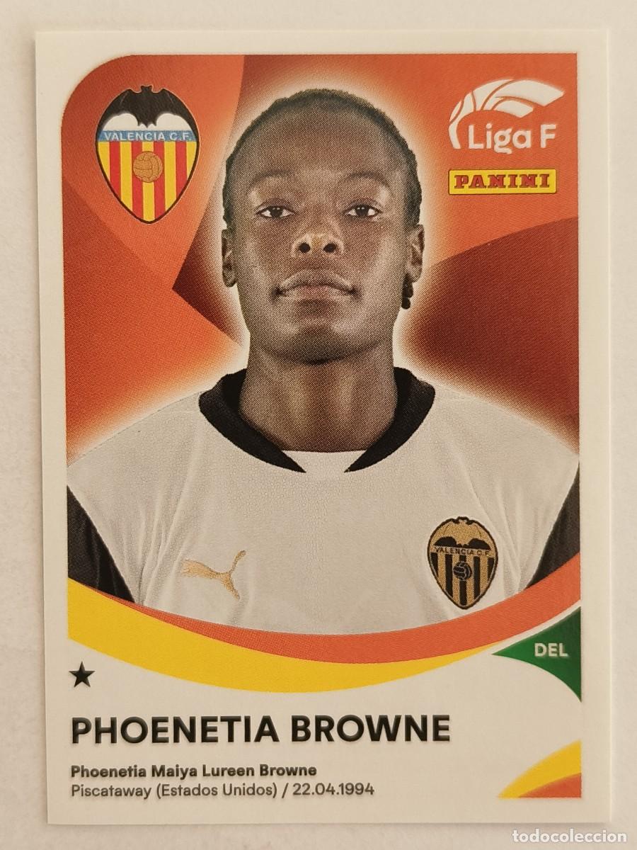 Cromos de f&uacute;tbol: #321 PHOENETIA BROWNE (VALENCIA C.F. FEMENINO) LIGA F 2024/2025 PANINI